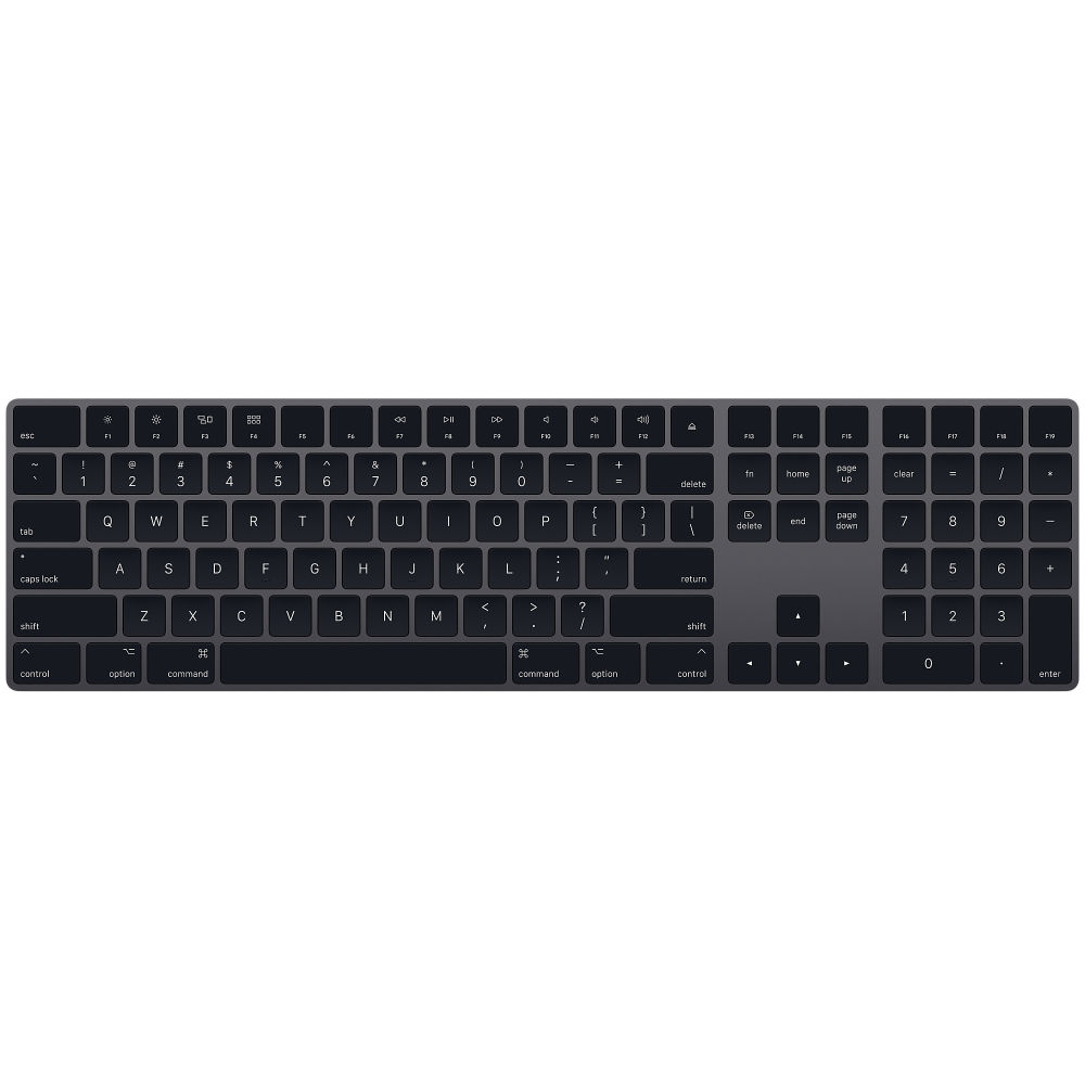 Клавиатура Apple Magic Keyboard with Numeric Keypad Black MRMH2