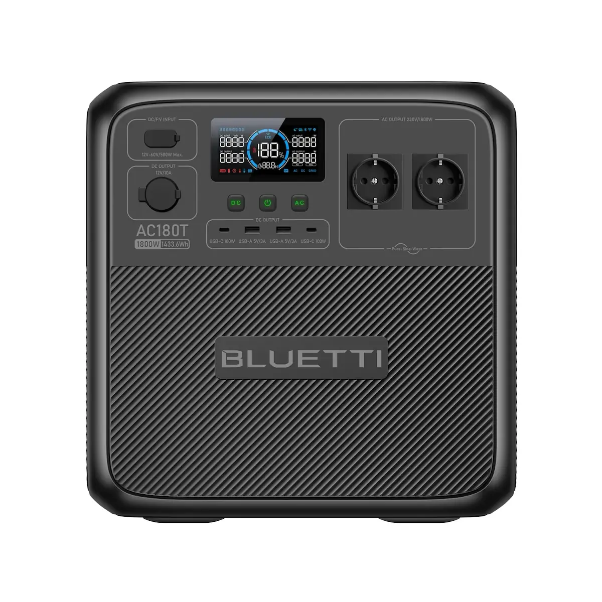 Зарядная станция BLUETTI AC180T Solar Portable Power Station (1433Wh)