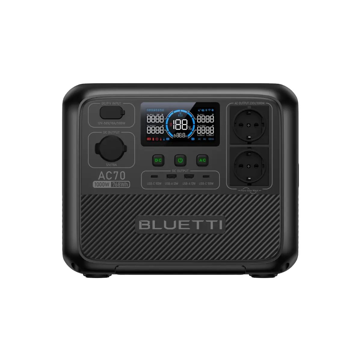 Зарядная станция BLUETTI AC70 Portable Power Station (768Wh)
