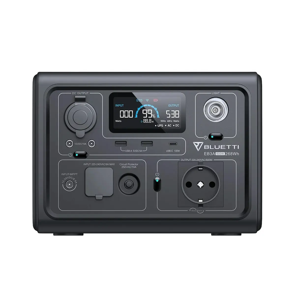 Зарядная станция BLUETTI EB3A Portable Power Station (268Wh)