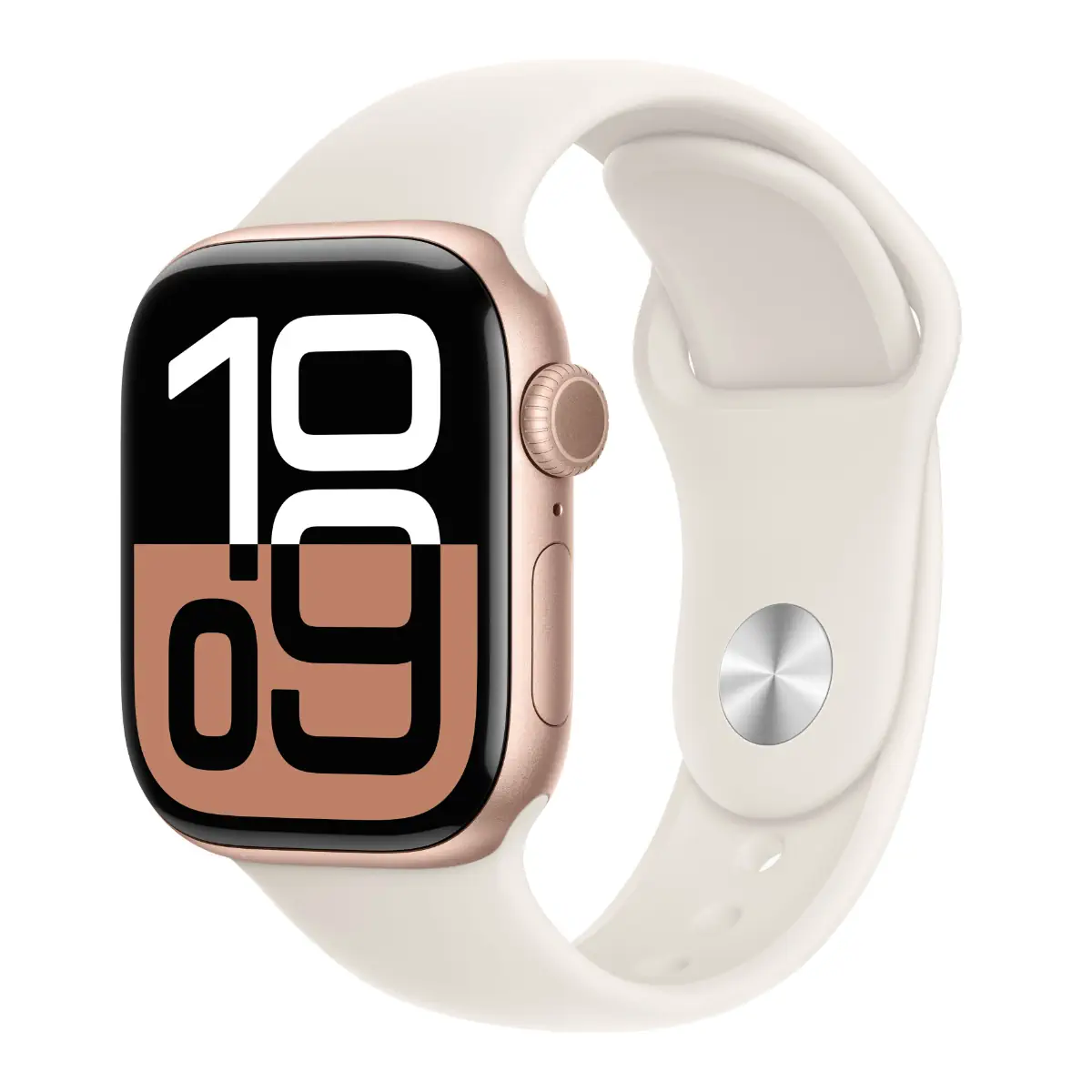 Смарт-годинник Apple Watch Series 10 GPS 42mm Rose Gold Aluminum with Light Blush Sport Band S/M MWWH3