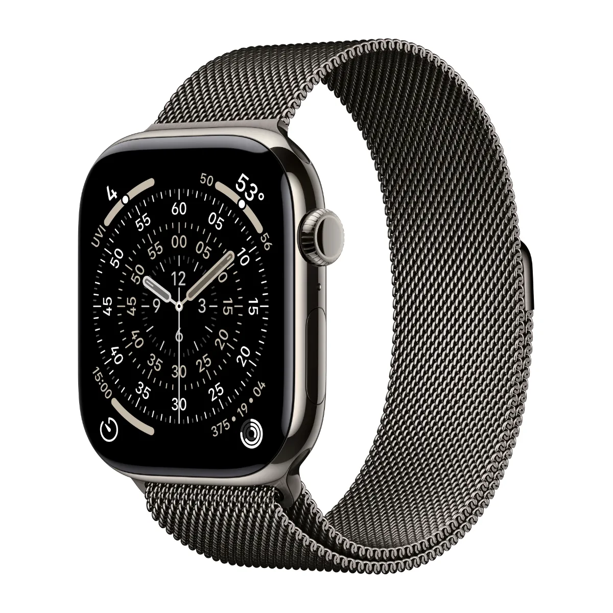 Часы Apple Watch Series 11 GPS+LTE 46mm Natural Titanium w Natural Milanese Loop M/L MFD04