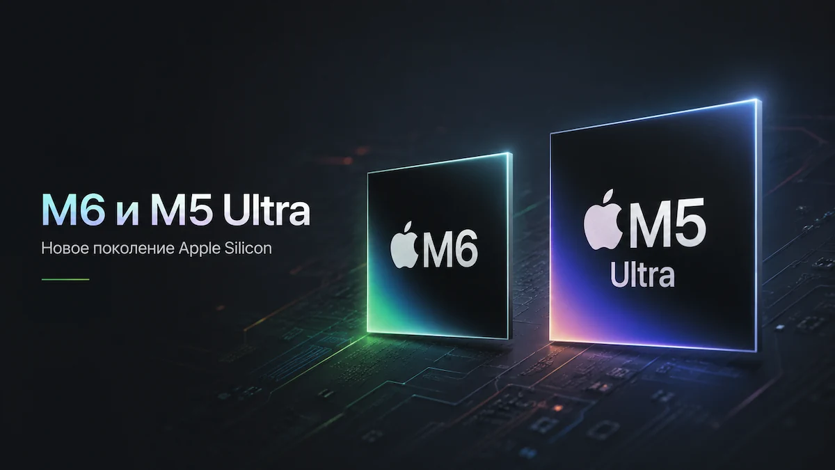 Apple M6 и M5 Ultra — новое поколение Apple Silicon