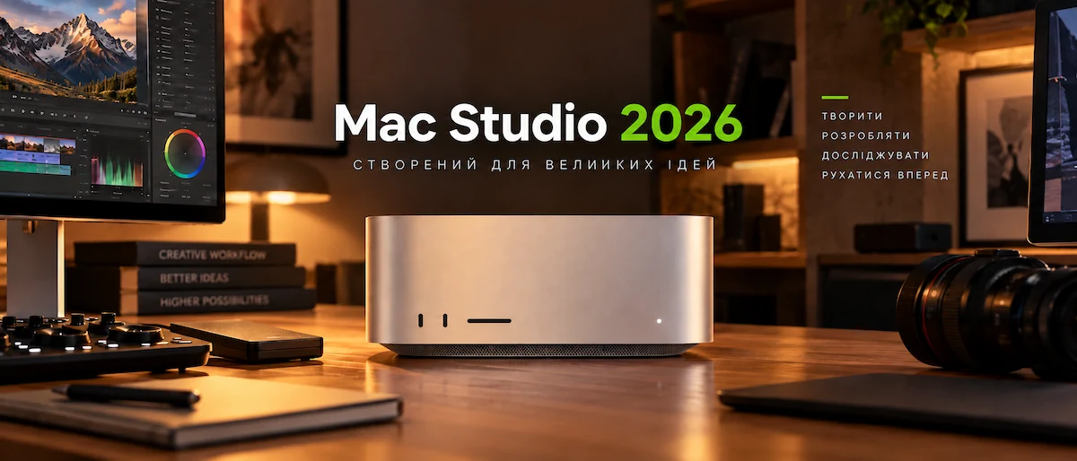 Apple Mac Studio 2026 у професійній студії