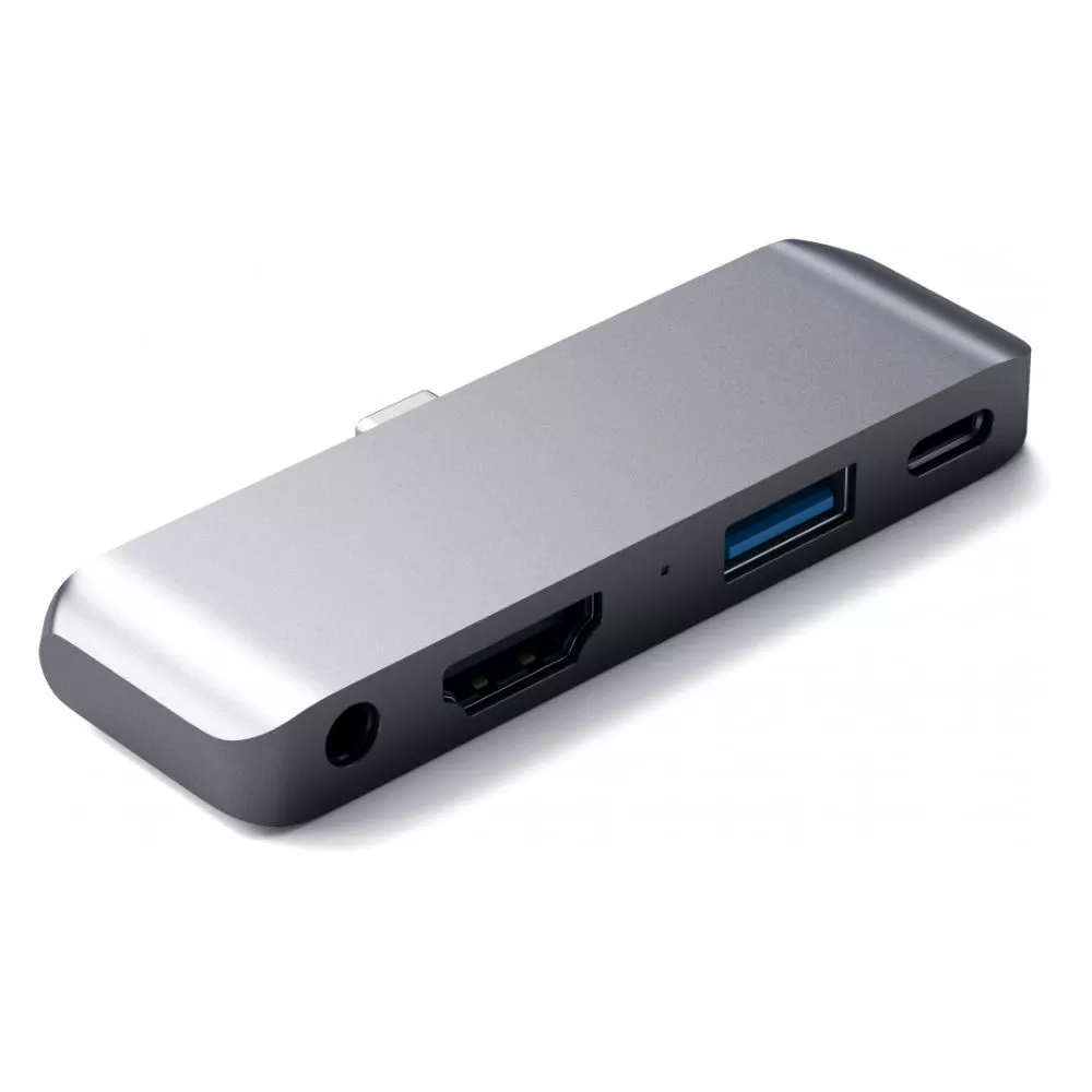 Адаптер Satechi Aluminum Type-C Mobile Pro Hub Space Gray (ST-TCM...