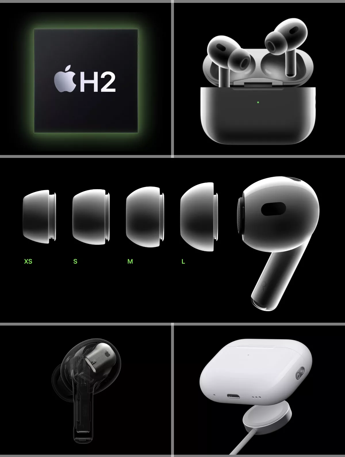 Наушники Apple AirPods Pro 2 with MagSafe MTJV3 USB-C (2023) [USB